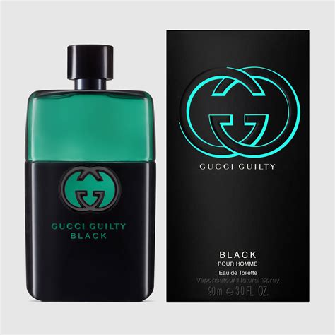 gucci guilt black 90ml edt men|Gucci black pour homme.